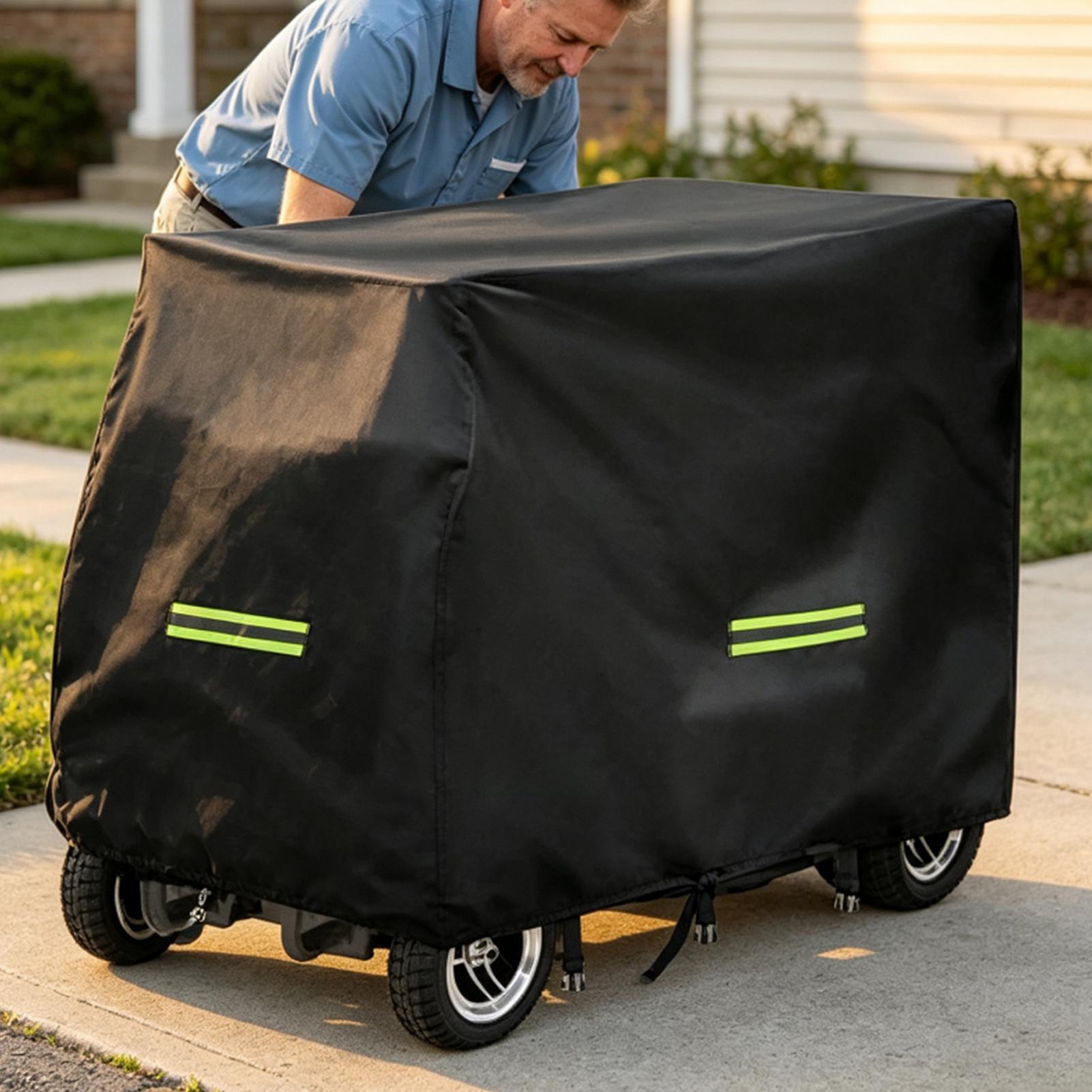 Electric Scooter Rain Cover - ผ้าคลุมรถสกู๊ตเตอร์กันน้ำ ผ้าคลุมเก็บรถเข็น ผ้าคลุมเก้าอี้ไฟฟ้า ผ้าคลุมกันฝน ผ้าอ็อกซ์ฟอร์ด 190D