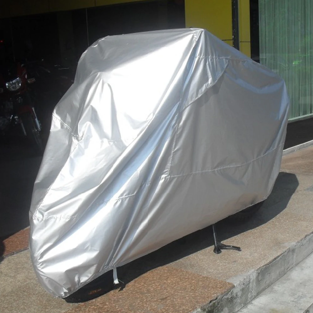Electric Scooter Rain Cover - S/M/L/XL ผ้าคลุมรถจักรยานยนต์กันน้ำกันฝุ่นป้องกันรังสียูวีกลางแจ้งผ้าคลุมรถมอเตอร์ไซด์สำหรับฮาร์เลย์ เดวิดสัน สตรีท ไกลด์ ทัวริ่ง