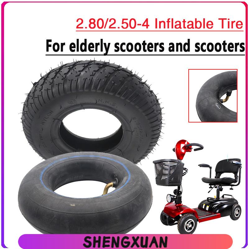 Scooter Tire - ยางสำหรับสกู๊ตเตอร์ไฟฟ้า ขนาด 2.80/2.50-4 ยางนอก ยางในและยางนอก ยางลมขนาด
