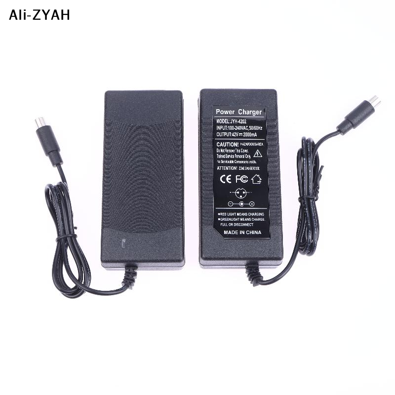 Electric Scooter Charger - อะแดปเตอร์แบตเตอรี่สกู๊ตเตอร์ไฟฟ้า 42V 2A อะแดปเตอร์เปลี่ยนแบตเตอรี่ลิเธียม เครื่องชาร์จสกู๊ตเตอร์ M365