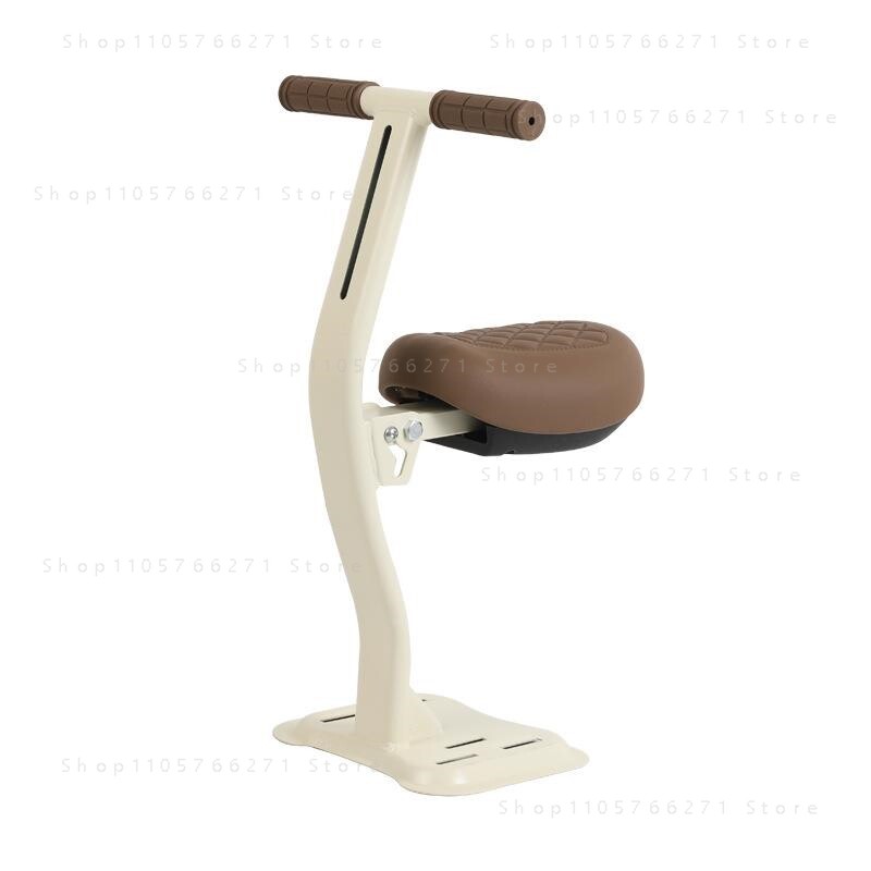 Kids Electric Scooter - ที่นั่งเด็กสำหรับสกู๊ตเตอร์ไฟฟ้า ที่นั่งนิรภัยสำหรับเด็กด้านหน้า ที่พักเท้าสำหรับมอเตอร์ไซค์ อานสำหรับผู้โดยสารเด็ก