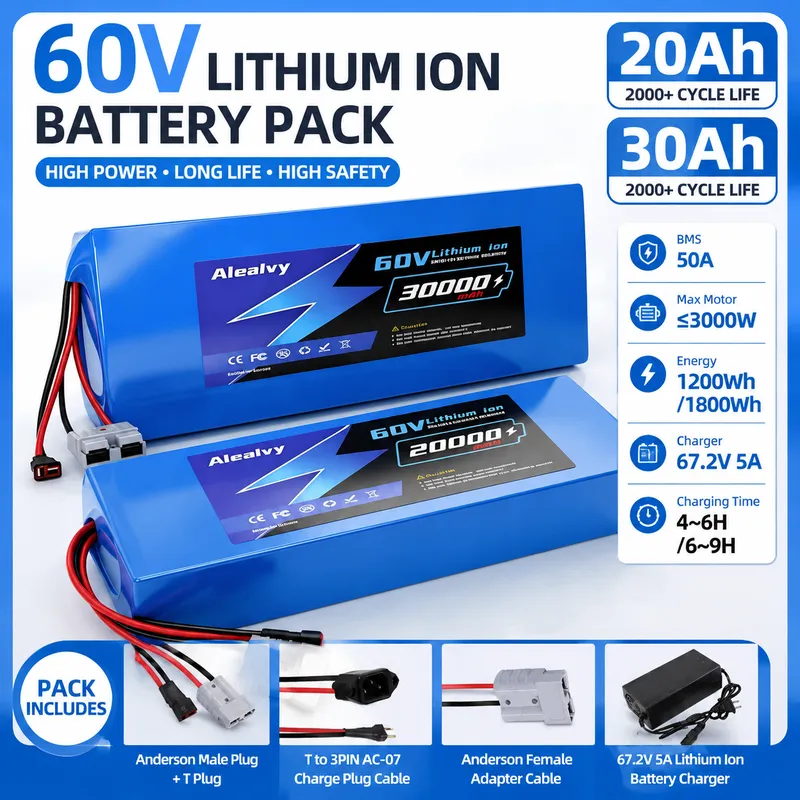 60V 30Ah 21700 Battery Pack - ชุดแบตเตอรี่ลิเธียม 21700 ขนาด 60V 20AH 30AH