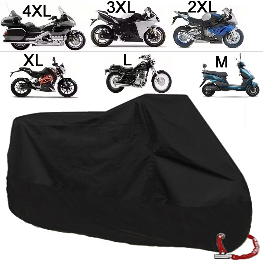 Electric Scooter Rain Cover - ใหม่ผ้าคลุมรถจักรยานยนต์กันน้ำกันฝุ่นป้องกันรังสียูวีทุกฤดูกาลกลางแจ้งโมโตสกู๊ตเตอร์ผ้าคลุมกันฝน M-4XL 2025