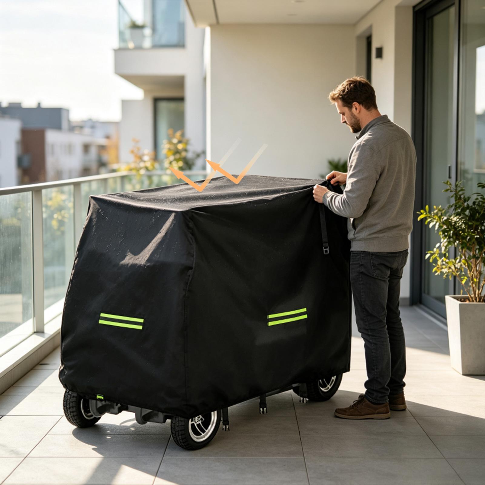 ผ้าคลุมรถสกู๊ตเตอร์กันน้ำ ผ้าค - Electric Scooter Rain Cover บทวิจารณ์และราคา