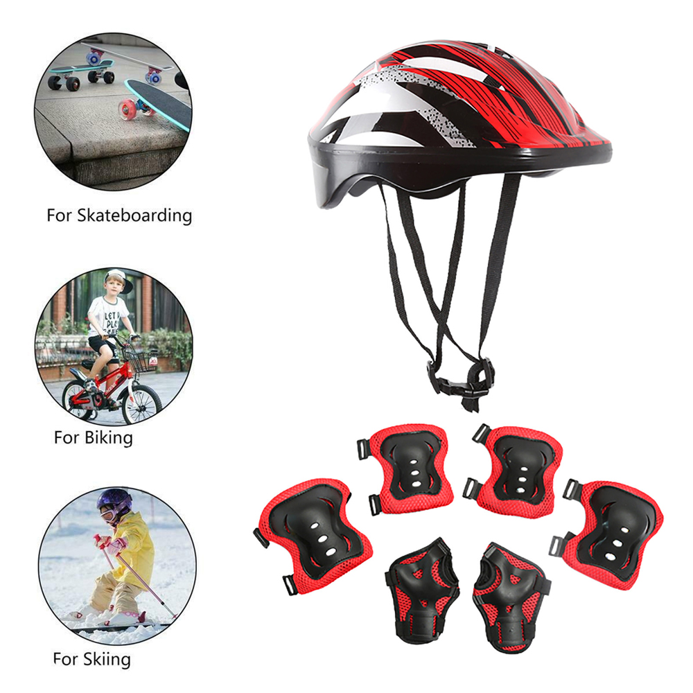 หมวกนิรภัยสำหรับเด็ก7ชิ้น/เซ็ต - Scooter Helmet Set บทวิจารณ์และราคา