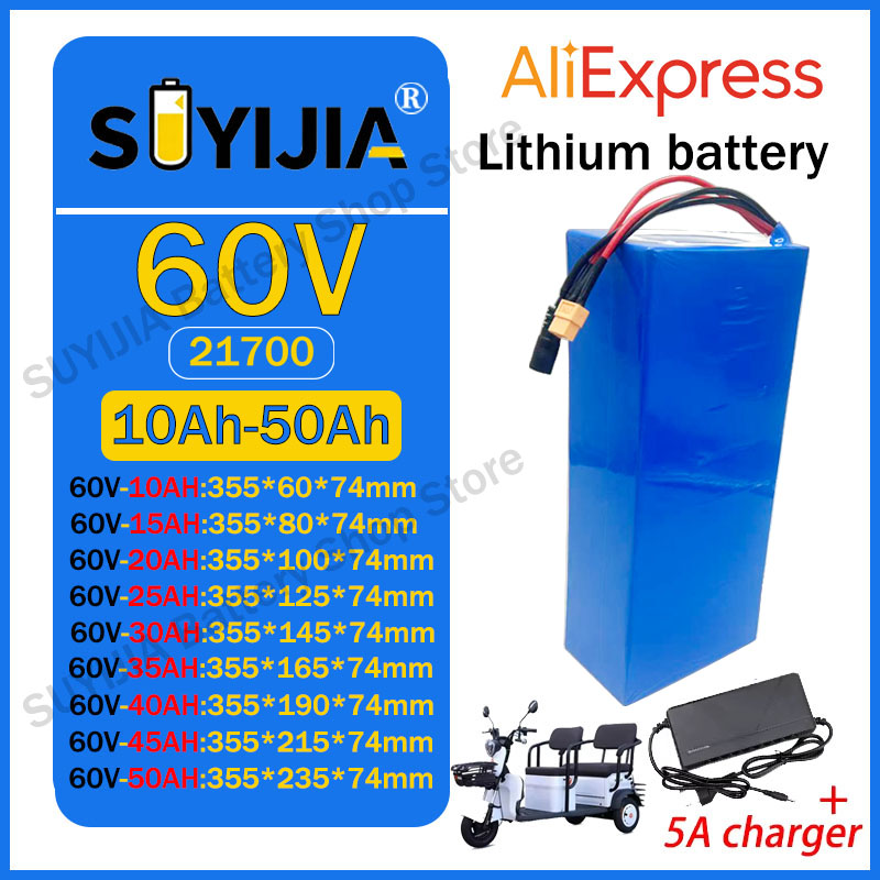 21700 60V 50Ah 45Ah 20Ah 25Ah  - 60V 30Ah 21700 Battery Pack บทวิจารณ์และราคา