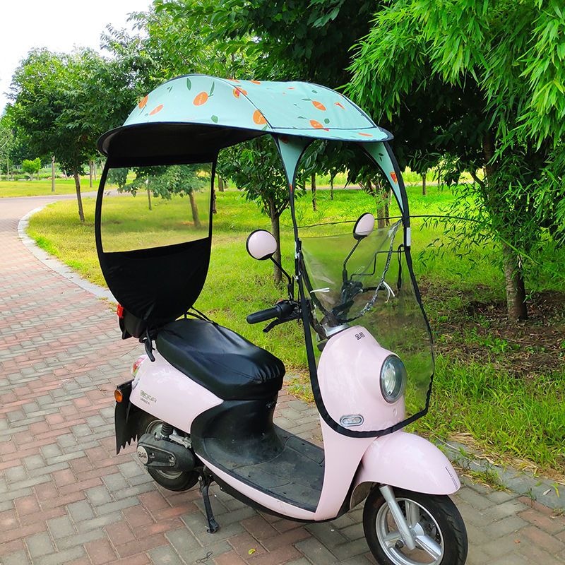 หลังคาบังแดดกันฝนสำหรับสกู๊ตเต - Electric Scooter Rain Cover บทวิจารณ์และราคา