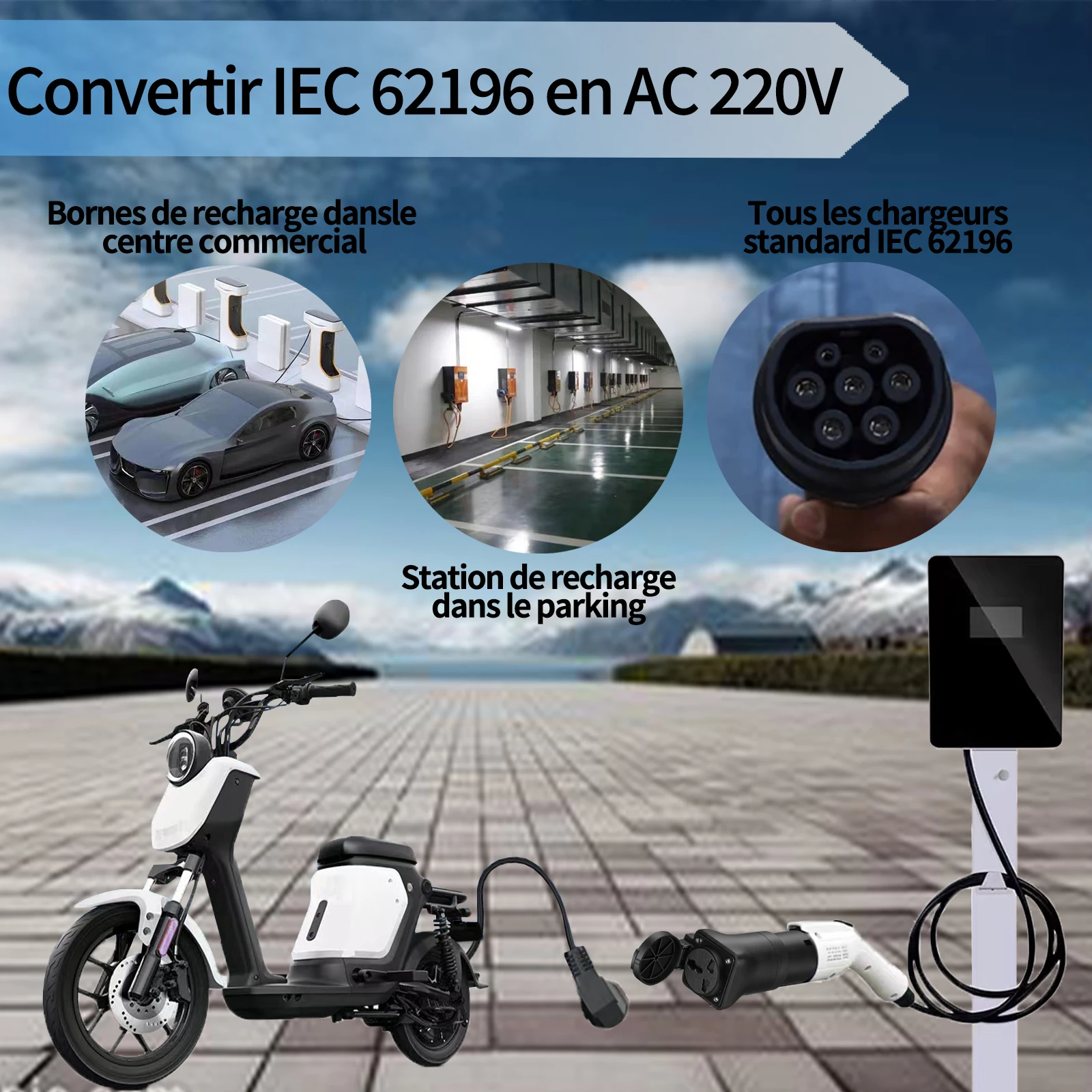 Type2 EV Charger Adapter EVSE  - Electric Scooter Charger บทวิจารณ์และราคา