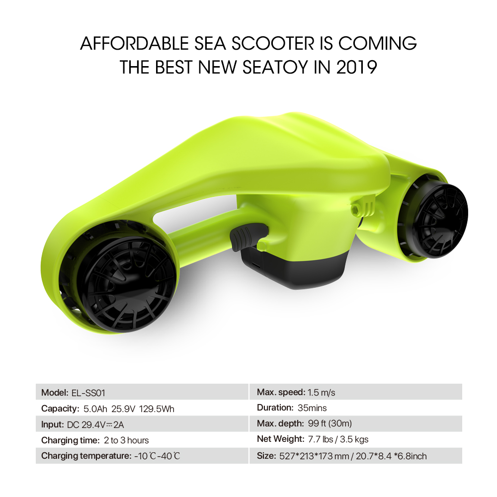 สกู๊ตเตอร์ใต้น้ำ Asiwo Manta ส - Electric Scooter Adults บทวิจารณ์และราคา