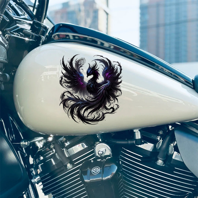 1PC Black Phoenix สติ๊กเกอร์ติ - Scooter Helmet Set บทวิจารณ์และราคา
