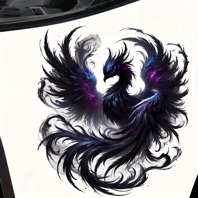 1PC Black Phoenix สติ๊กเกอร์ติ - Scooter Helmet Set บทวิจารณ์และราคา