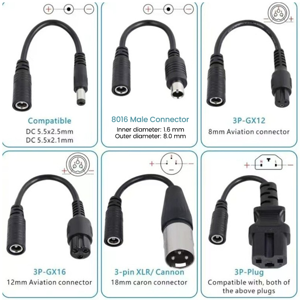 สายแปลงเชื่อมต่อ DC5.5MM เป็น  - Electric Scooter Charger บทวิจารณ์และราคา