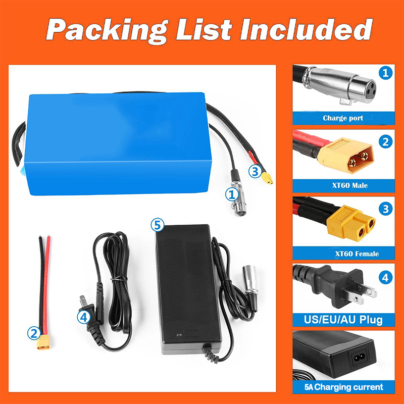 แบตเตอรี่ 48V 20ah 30ah 40ah 5 - 60V 30Ah 21700 Battery Pack บทวิจารณ์และราคา