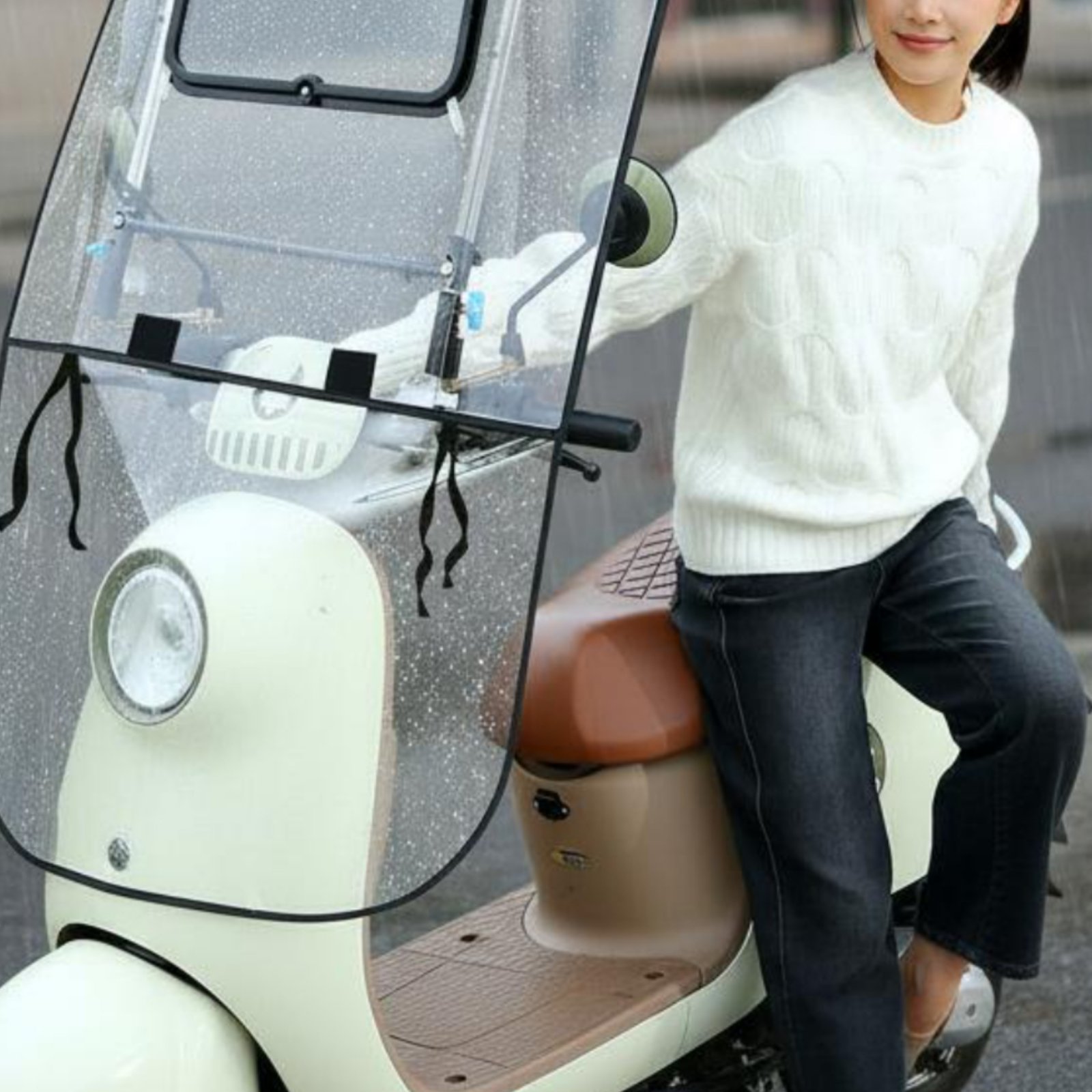 ผ้าคลุมกันฝนสำหรับสกู๊ตเตอร์ไฟ - Electric Scooter Rain Cover บทวิจารณ์และราคา