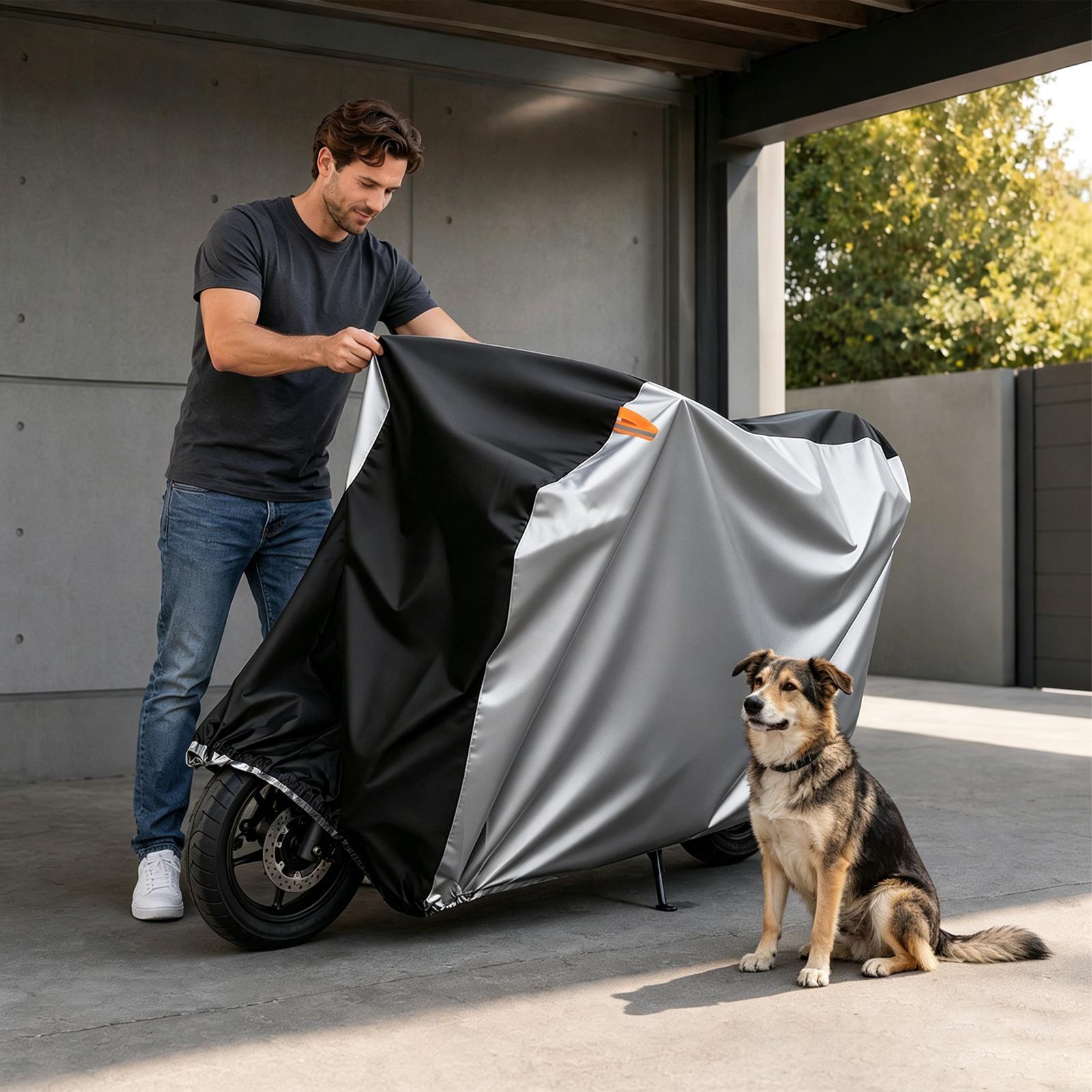ผ้าคลุมรถจักรยานยนต์กันน้ำกลาง - Electric Scooter บทวิจารณ์และราคา
