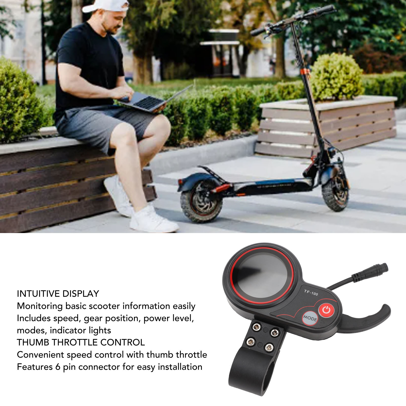 หน้าจอ LCD สำหรับสกู๊ตเตอร์ไฟฟ - Electric Scooter บทวิจารณ์และราคา